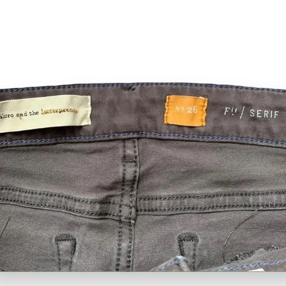Pilcro and the Letterpress Jeans Anthropologie Serif Moto Zipper Size 26 - Picture 9 of 11